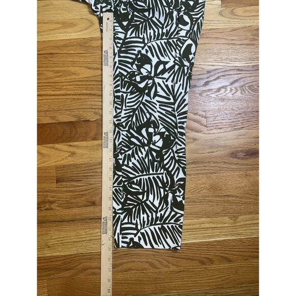 Kate Spade Orchid Print Jackie Havana Crop Ankle Pants Women’s Size 4 Green $258 - Picture 8 of 9